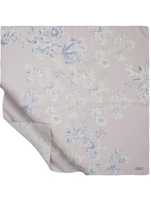 Emproyal Ipekevi Twill Ipek Eşarp - Hatıralar Desenli - Lila