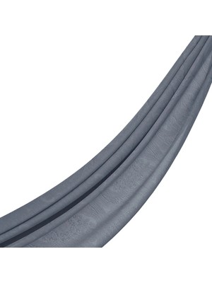 Armine Ipekevi Monogram Şal - Gökgülü Desenli - Gümüş