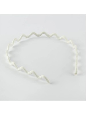 Renklime Örgülü Zikzak Metal Taç