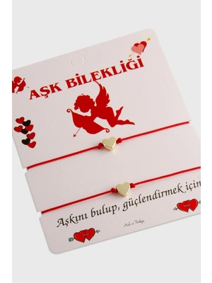 Renklime Kalp Ip Bileklik