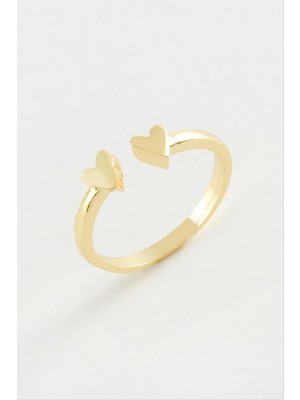 Zero Land Xmpdby Kalp Eklem Yüzük - Sarı