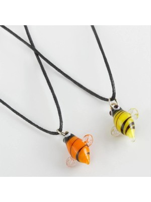 Renklime Arı Cam Kolye