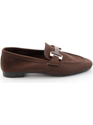 Bambi Kahve  Kadın Loafer Ayakkabı K01688012272