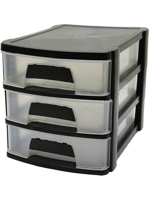 Cekar Store Tonton - No:2 Çekmece 3 Katlı 18.5X27X20CM (5324)