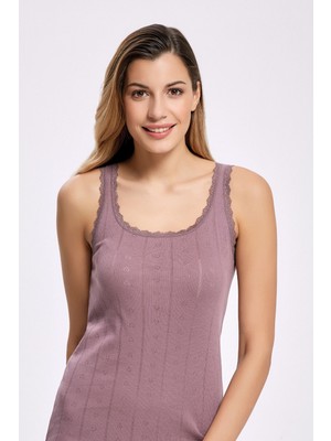 İlke Ilke 6'lı TRANSFERLI,JAKARLI,%100 Pamuk,esnek ve Rahat,geniş Askılı Kadın Atlet