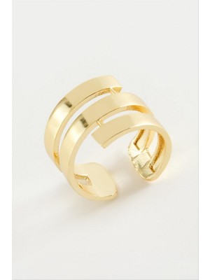 Zero Land Xmpdby Burgulu Metal Yüzük - Gümüş Rengi