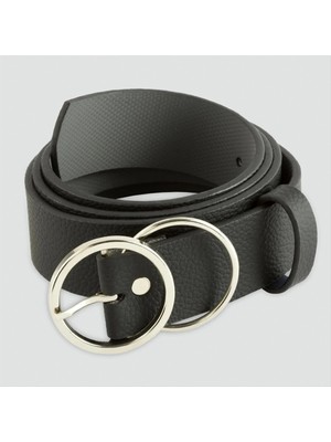 Renklime Yuvarlak Tokalı Kemer 3 cm