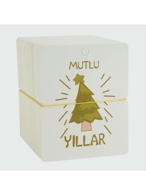 Renklime Mutlu Yıllar Bileklik Kartı 200 Adet