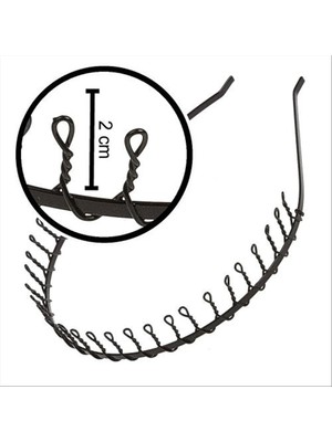 Renklime Kıvrımlı Metal Taç