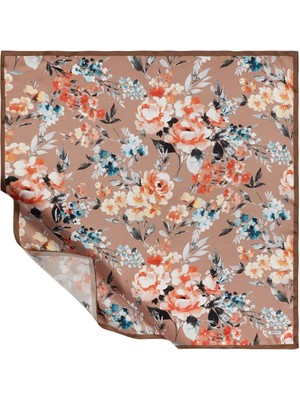Lêvi D'or Ipekevi Twill Ipek Eşarp - Blooming Garden Desenli - Fondöten