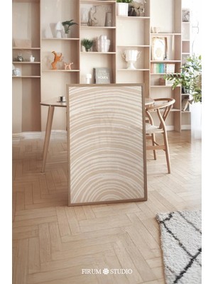 Ninastore Soyut Çizgi Sanatı/ Sıcak Estetik/ Bej Baskı Sanatı/ Çizgi Sanatı Posteri/ Boho Sanat Baskısı/ Çizgi