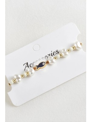 Renklime Balık Inci Boncuk Makrome Ip Bileklik