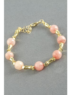 Renklime Ceyt Taşlı Metal Bileklik