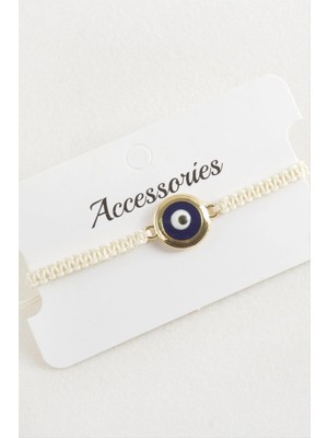 Renklime Nazar Makrome Örgülü Bileklik