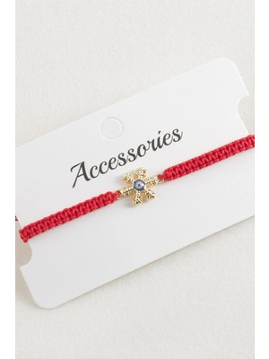 Renklime Kartanesi Makrome Örgülü Bileklik