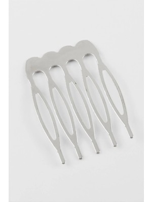 Renklime 5 Diş Düz Metal Tarak 1 Adet