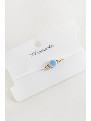 Renklime Yuvarlak Makrome Ip Bileklik