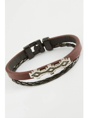 Renklime Oval Kaliteli Suni Deri Bileklik