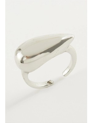 Renklime Su Damlası Metal Yüzük