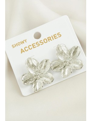 Renklime Orkide Trend Metal Küpe