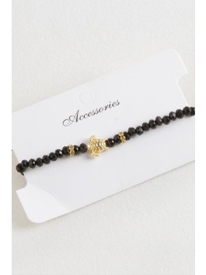 Renklime Kaplumbağa Kristal Makrome Ip Bileklik