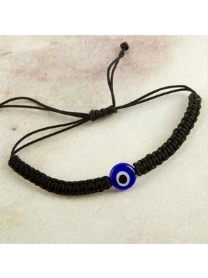 Renklime Nazar Makrome Örgülü Bileklik