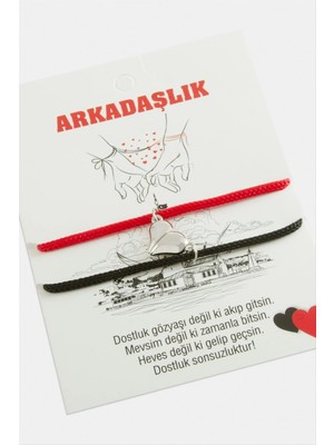 Renklime 2'li Kalp Mıknatıslı Arkadaşlık Bilekliği