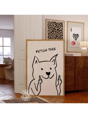 Ninastore "bu Köpeği Getir" Posteri/ Retro Duvar Sanatı/ Komik ve Trend Baskı/ Modern Y2K Dekorasyonu/ Apartma