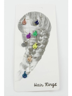 Renklime Emoji Saç Yüzüğü