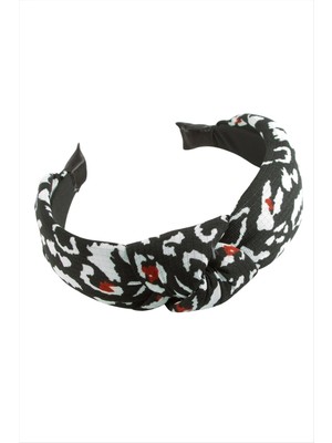 Renklime Leopar Desenli Fiyong Taç