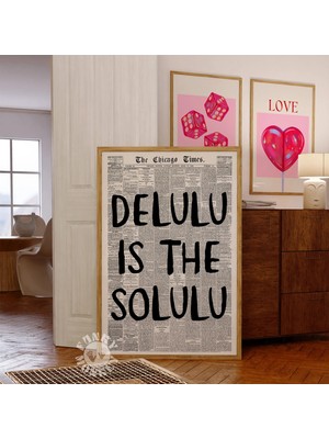 Ninastore Delulu, Solulu'nun Trend Gazete Baskısı/dijital Indirme/hayalperest Duvar Sanatı, Üniversite Dairesi