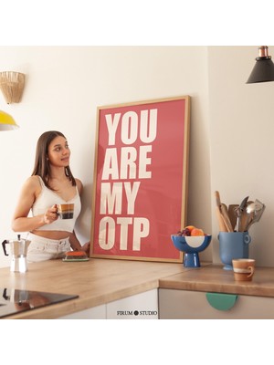 Ninastore Cesur Sevgililer Günü Tipografisi Baskılı Duvar Sanatı – Modern Aşk Ifadesi Tasarımı / Şık Daire ve