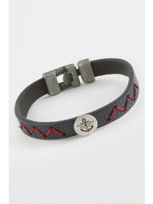 Renklime Çapa Kaliteli Suni Deri Bileklik