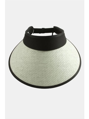 Renklime Kasketli Hasır Plaj Şapkası