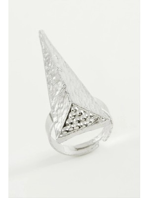 Renklime Piramit Metal Yüzük