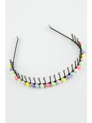 Renklime Kristal Metal Taç