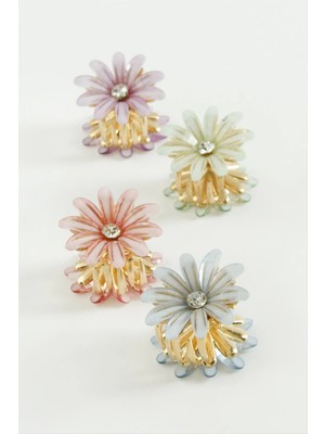 Renklime Papatya Metal Mandal Toka 2,5 cm
