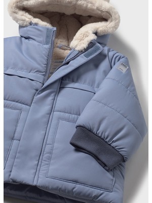 Mayoral Erkek Çocuk Kürk Kapüşonlu Mont