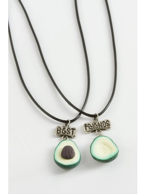 Renklime Avokado Arkadaşlık Kolyeleri (Çift Kolye)