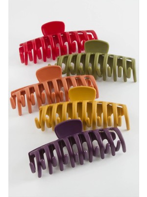 Renklime Düz Renkli Mandal Toka 11 cm