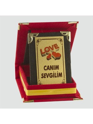 Renklime Canım Sevgilim Plaketi Kırmızı Renkli Standart Beden Kadınlar İçin Özel Tasarım