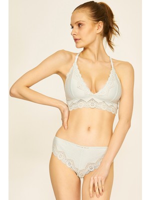 Louren U317 Sırt Detaylı Bralet Yeşil Renk L Beden Nefes Alabilir Yapı ile Konforlu Tasarım