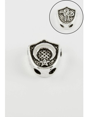 Renklime Tuğra Ay Yıldız Çift Taraflı Tesbih Ara Aparatı 1 Adet