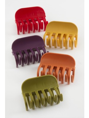 Renklime Düz Renkli Mandal Toka 6 cm