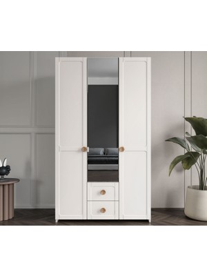 Poyraz Gardrop - 3 Kapılı