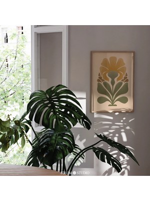 Ninastore Boho Çiçekli Indirilebilir Sanat Baskısı/ Soyut Çiçekli Duvar Sanatı/ Bohem Botanik Ev Dekorasyonu/