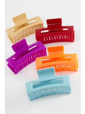 Renklime Dikdörtgen Renkli Mandal Toka 8 cm
