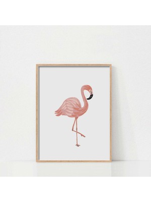 Ninastore Flamingo Temalı Çocuk Odası Duvar Sanatı / Çocuk Odası Hayvan Baskısı / Yazdırılabilir Duvar Sanatı