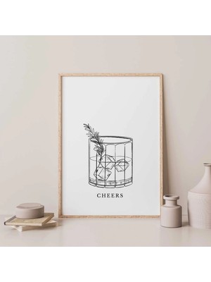 Ninastore Bar Arabası Baskısı/ Içecek Duvar Sanatı/ Siyah Beyaz Sanat/ Bar Sanat Baskıları/ Vintage Retro Bar