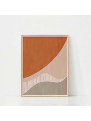 Ninastore Soyut Terracotta Duvar Sanatı / Yazdırılabilir Orta Çağ Moderni / Dijital Indirme / Boho Nötr Toprak